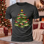 Fishmas Tree Printed Casual Short Sleeve T-Shirt