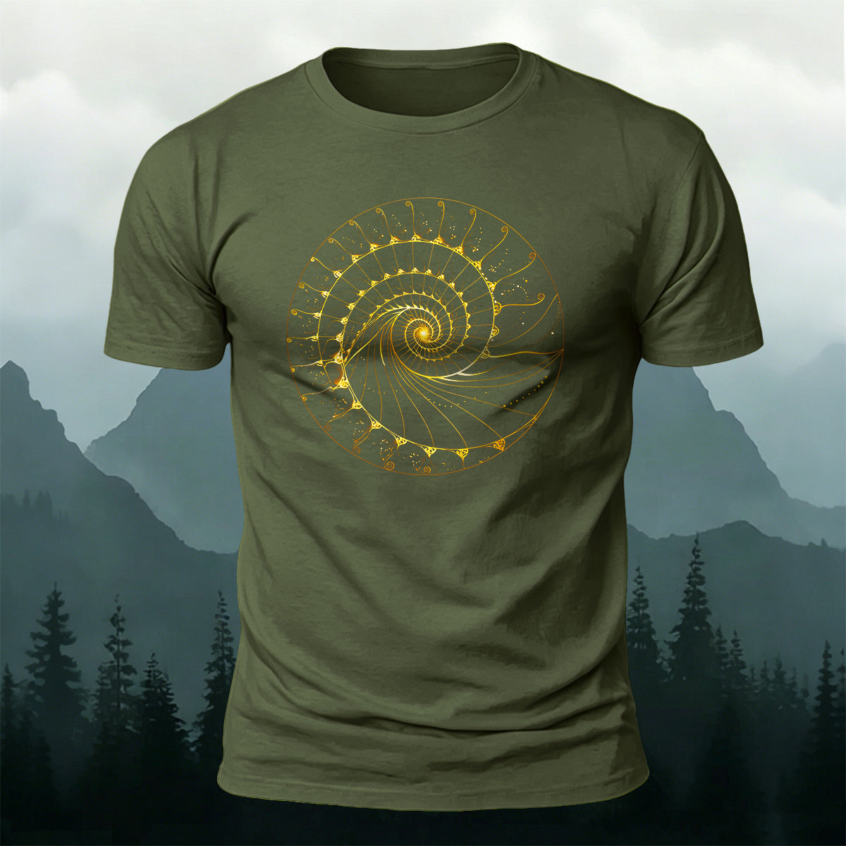 Combed Cotton Artistic Stripe Print Casual T-Shirt