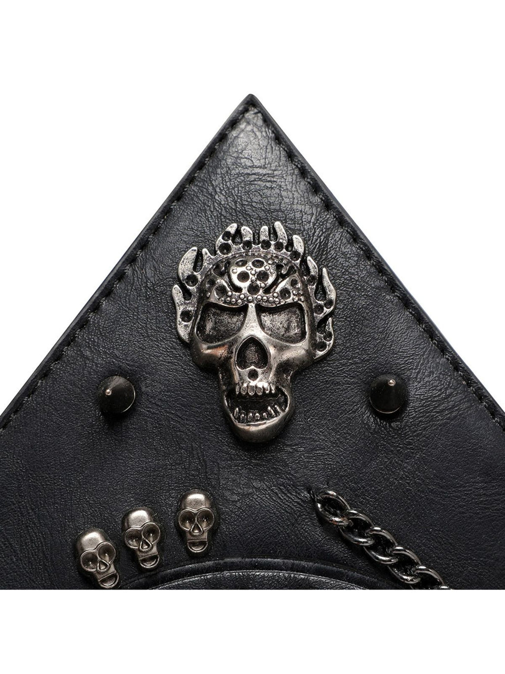 Gothic Women's Skull-Print Shoulder Bag
