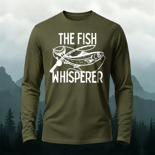 Takes The Bait Pattern Style Long-Sleeve T-Shirt