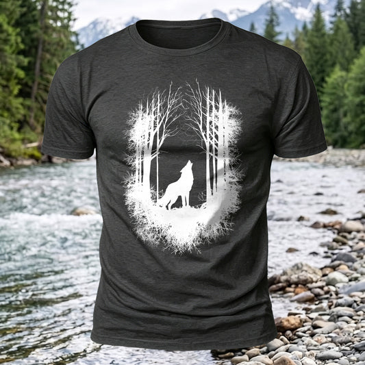 DTG Wolf Woods Printed Short Sleeve T-Shirt