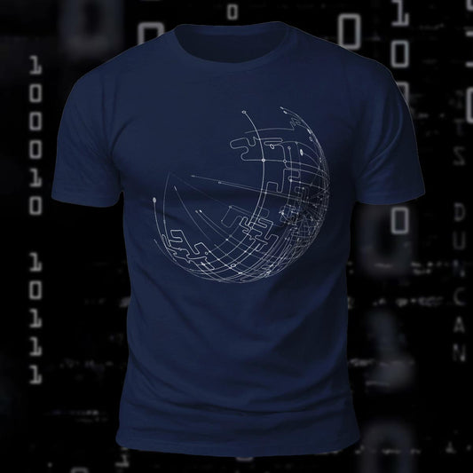 DTG Line Sphere Printed Short Sleeve T-Shirt