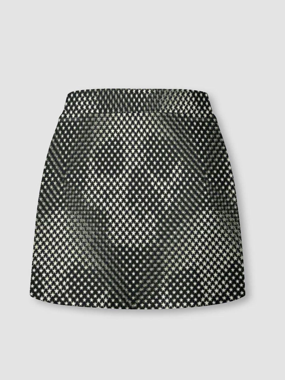 Fashionable Skull-Print Cropped Skirt-pants