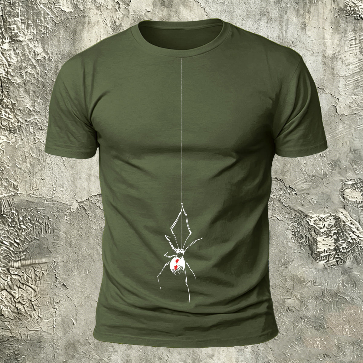 Spider Simple Print Casual 100% Cotton T-Shirt