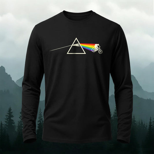 Premium Cotton Bicycle Refraction Printed Long Sleeve T-Shirt