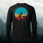 Cycling Wheel Pattern Outdoor Breathable Casual Long-Sleeve Cotton Tee
