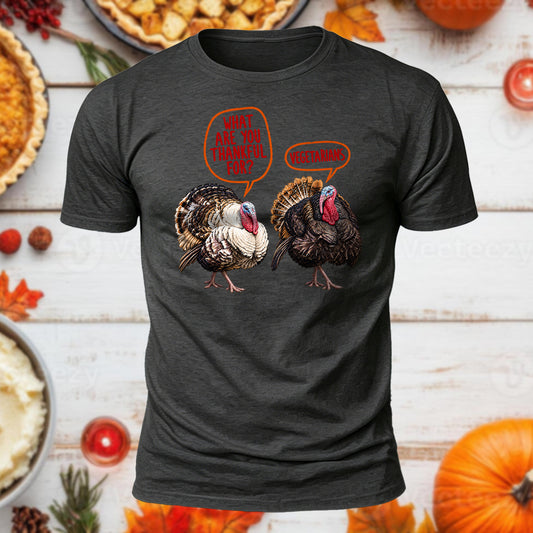 Thankful For Vegetarians Printed Short Sleeve T-Shirt