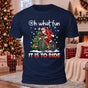 Fun To Ride Christmas Printed Casual Short Sleeve T-Shirt