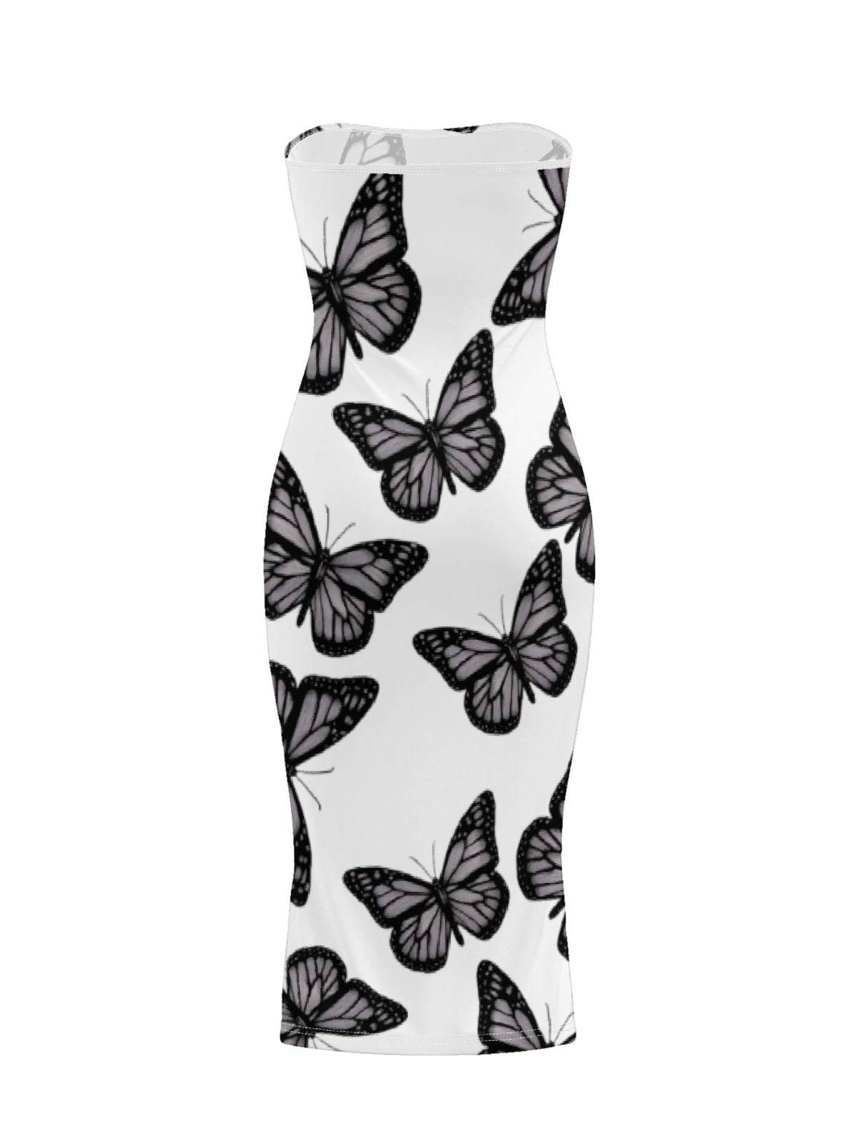 Dark Gothic Butterfly-Print Sexy Bodycon Skirt（副本）