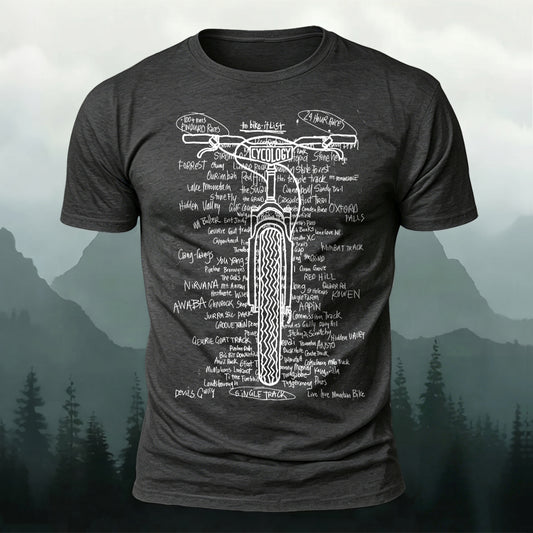 DTG To Bike It List Printed Short Sleeve T-Shirt