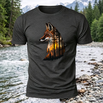 Fox Forest Printed Short Sleeve T-Shirt