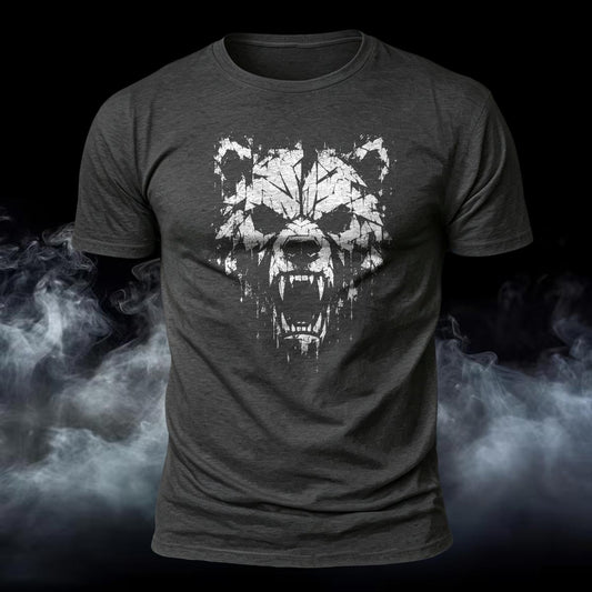 Roaring Bear Printed Short Sleeve T-Shirt