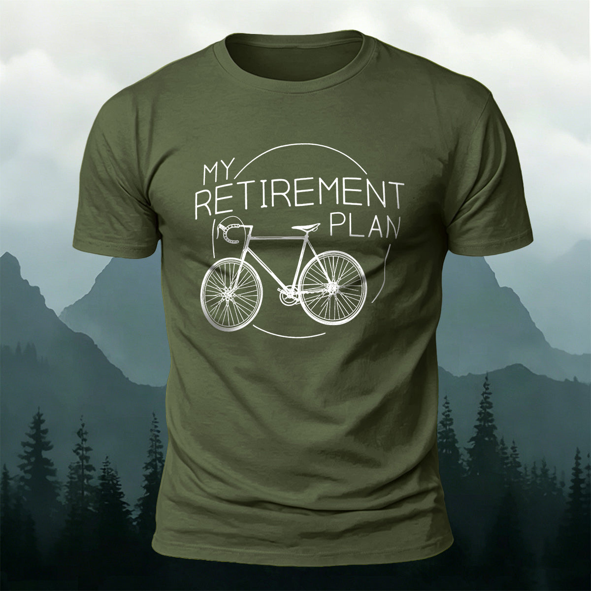 Cycling Plan Printed Casual Breathable T-Shirt