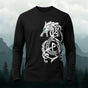 Sublimation Dragon Totem Casual Long-Sleeve Cotton Tee