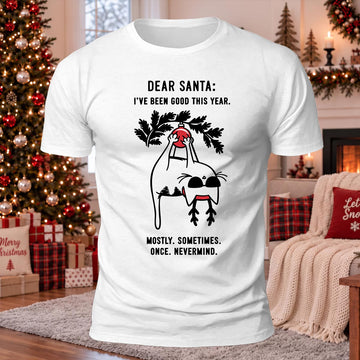 I've Been Good This Year Printed Casual Short Sleeve T-Shirt