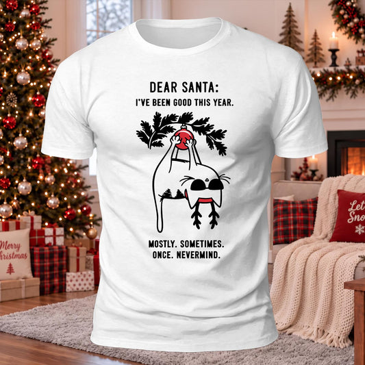 I've Been Good This Year Printed Casual Short Sleeve T-Shirt