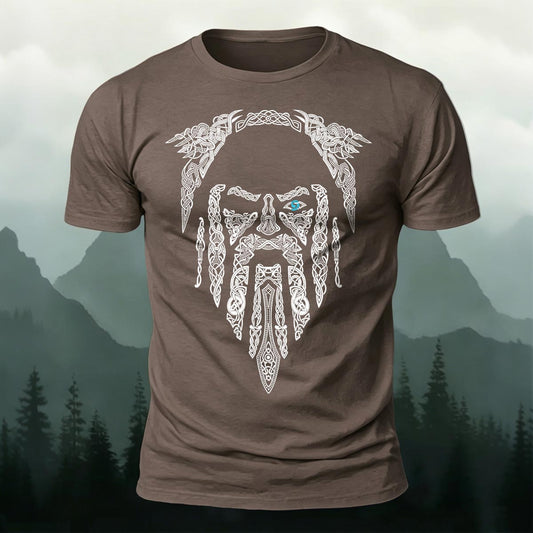 Odin Totem Printed Short Sleeve T-Shirt