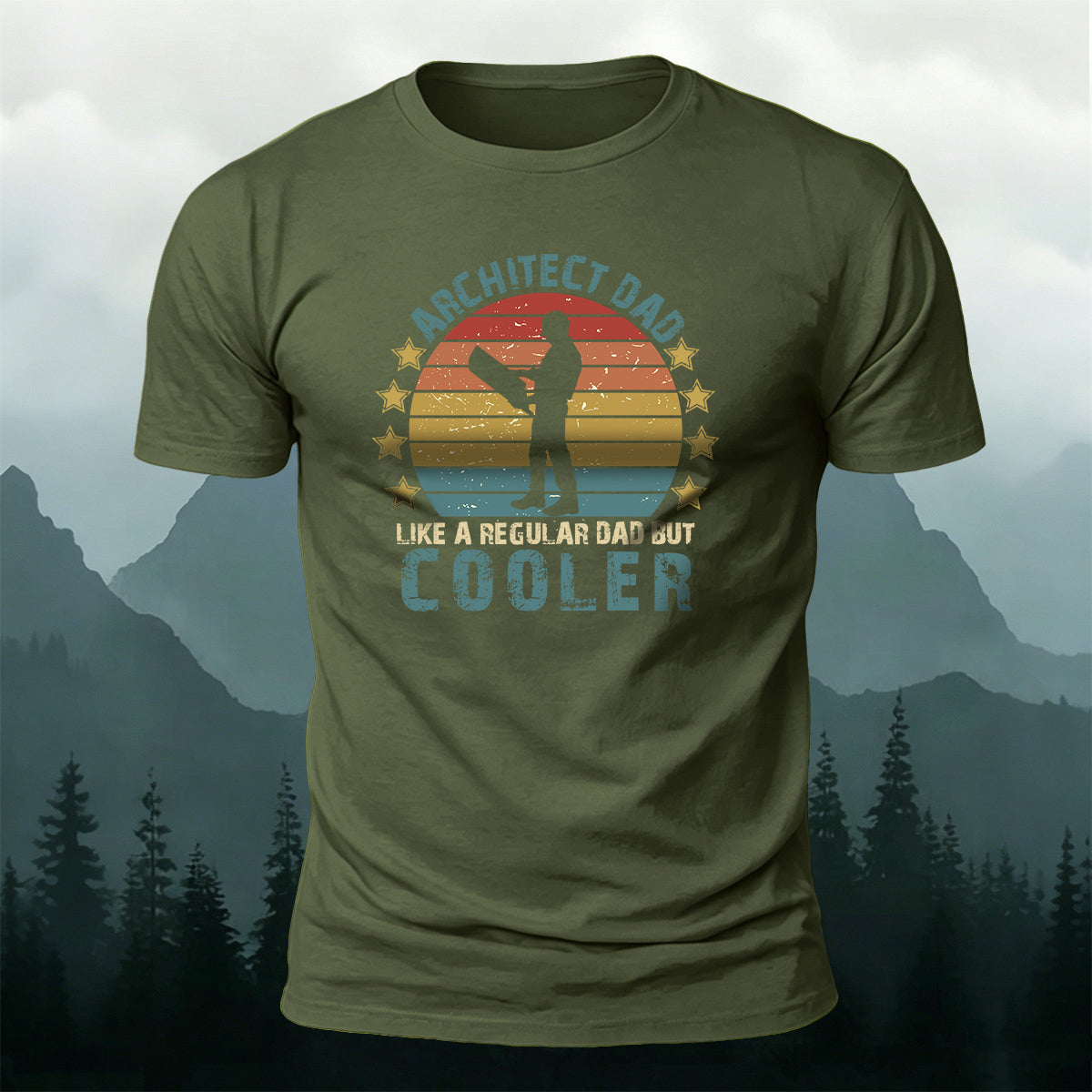 Cotton Workers Silhouette Casual Versatile T-Shirt