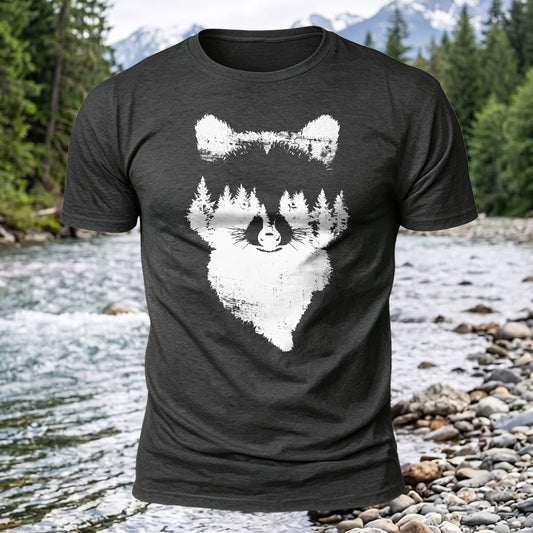 DTG Raccoon Woods Printed Short Sleeve T-Shirt