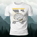 Fun Brain Graphic Casual 100% Cotton T-Shirt