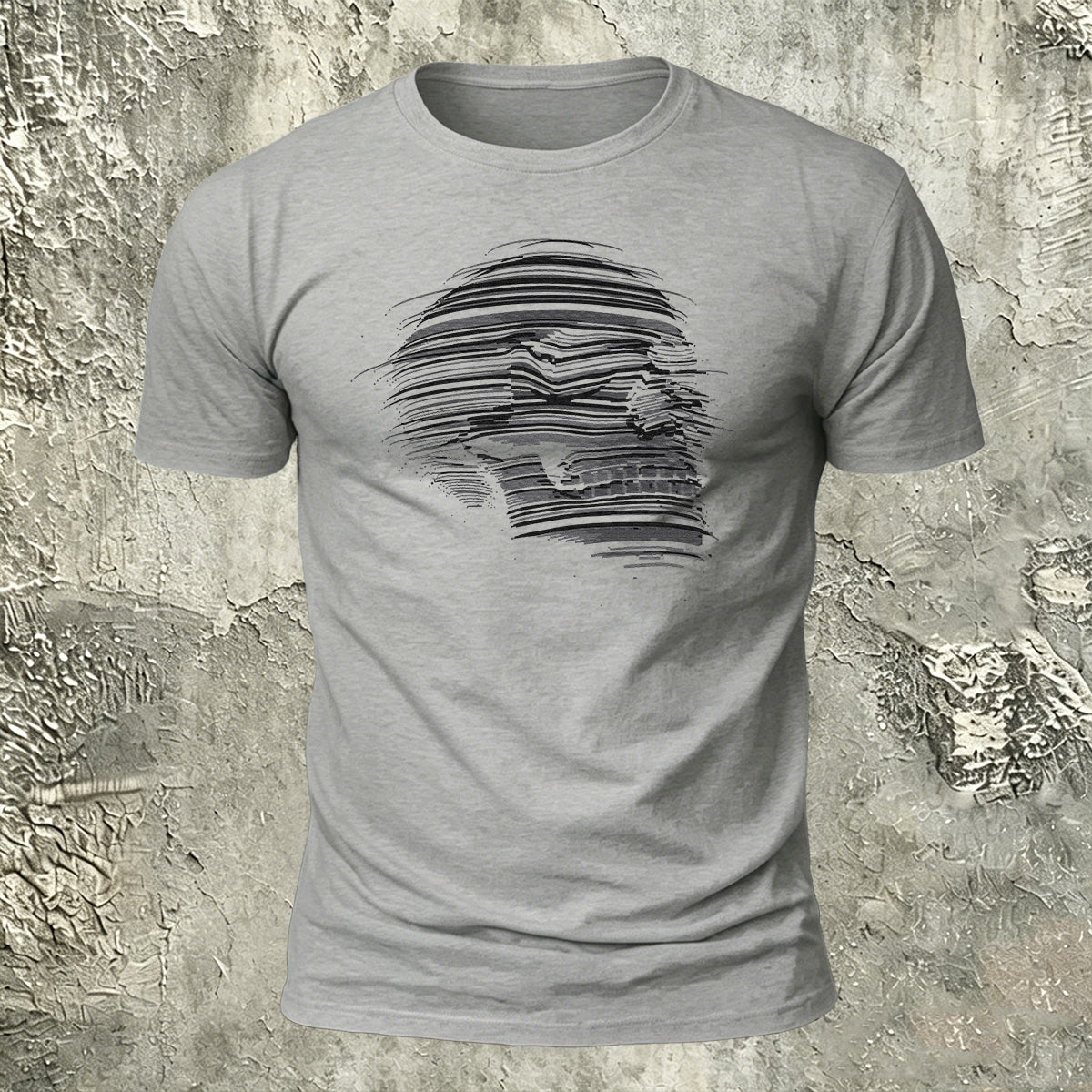 Skull-Print Cotton Casual Versatile T-Shirt