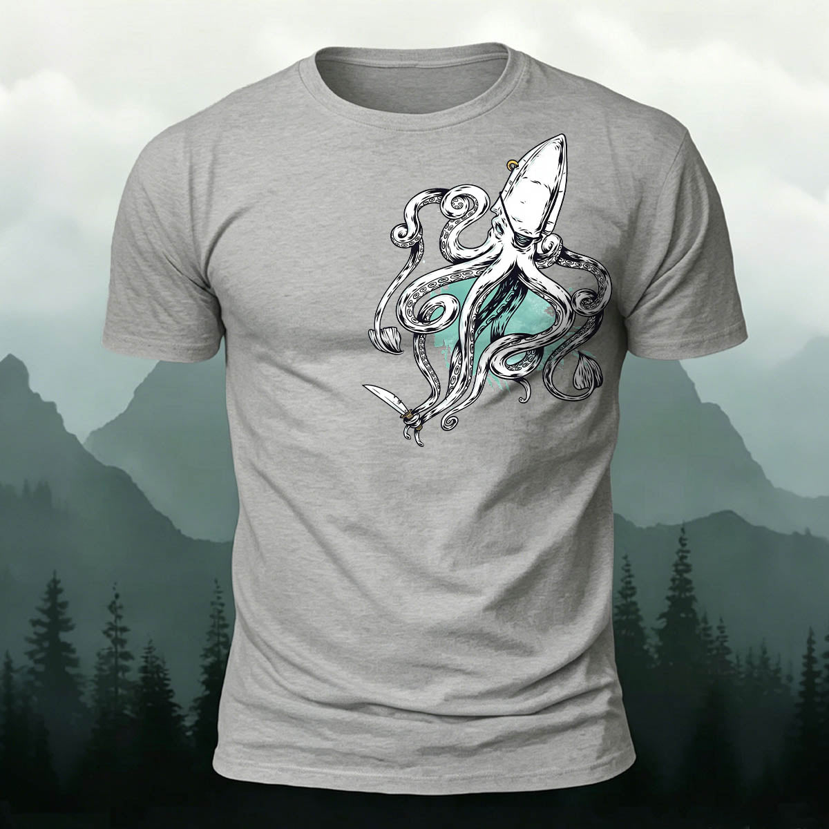 Retro Squid Outdoor Soft Breathable T-Shirt