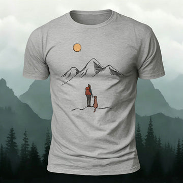 Snow Mountain Adventure Friends Casual Outdoor Cotton Tee