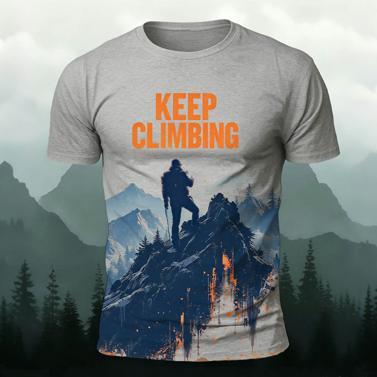 Keep Climbing Comfortable Cotton T-Shirt