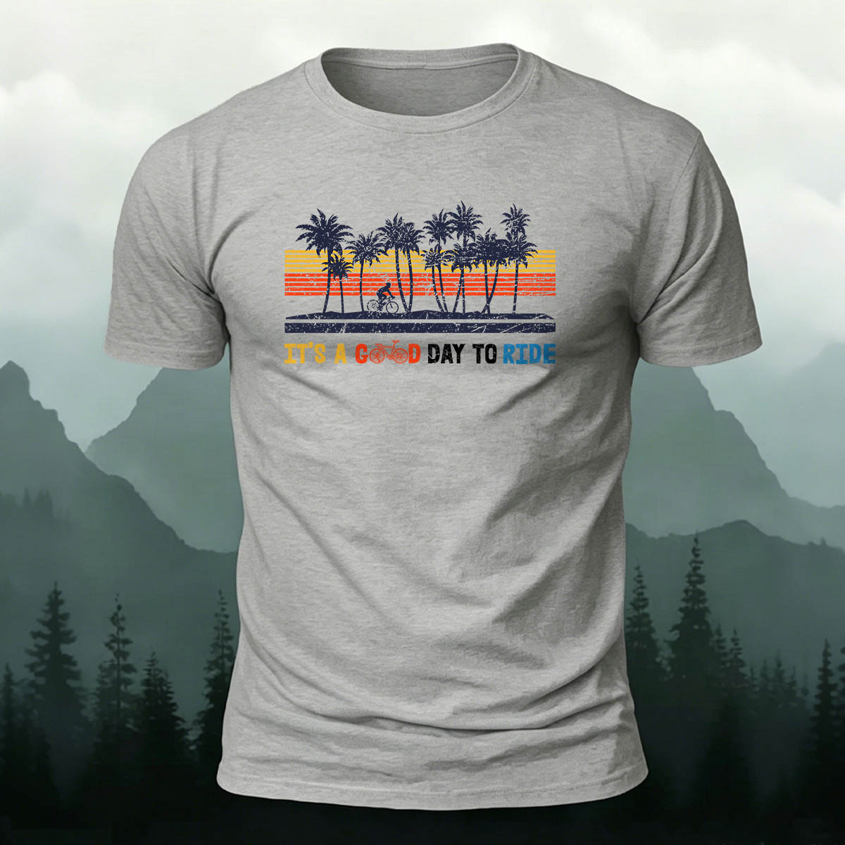 Combed Cotton Outdoor Cycling Printed T-Shirt