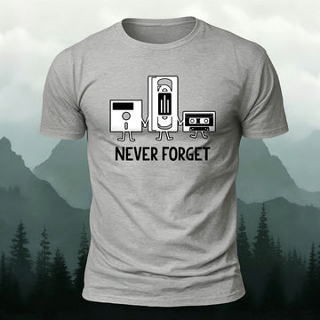 100% Cotton Retro Nostalgic Audio Video Media Tee