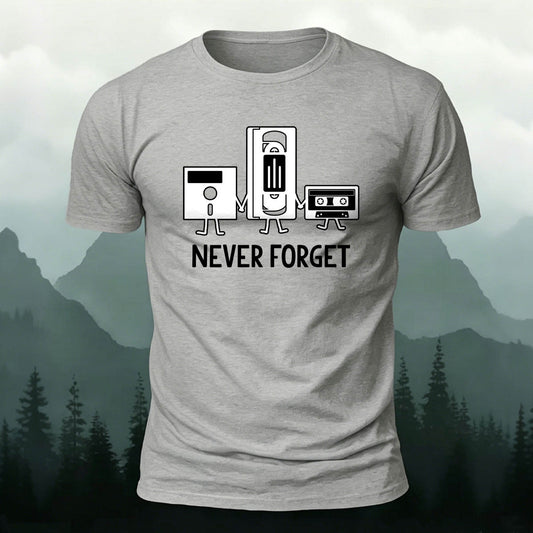 100% Cotton Retro Nostalgic Audio Video Media Tee
