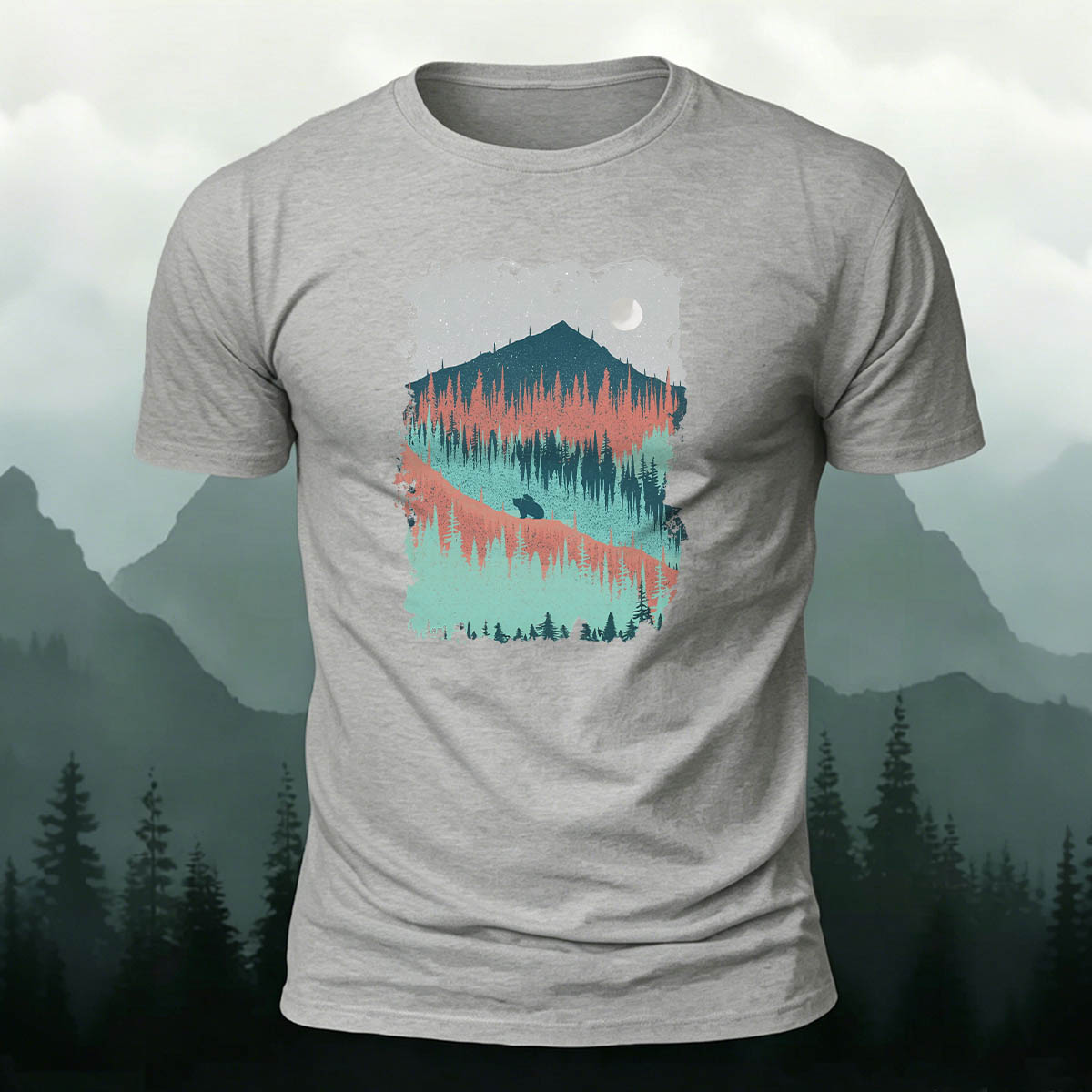 Mountain Outdoor Breathable Crew Neck T-Shirt