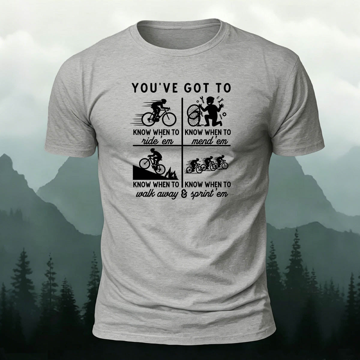 100% Cotton Riding Graphic Casual Daily Tee