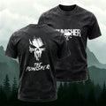 Skull Retro Fashion Casual Washed Cotton T-Shirt