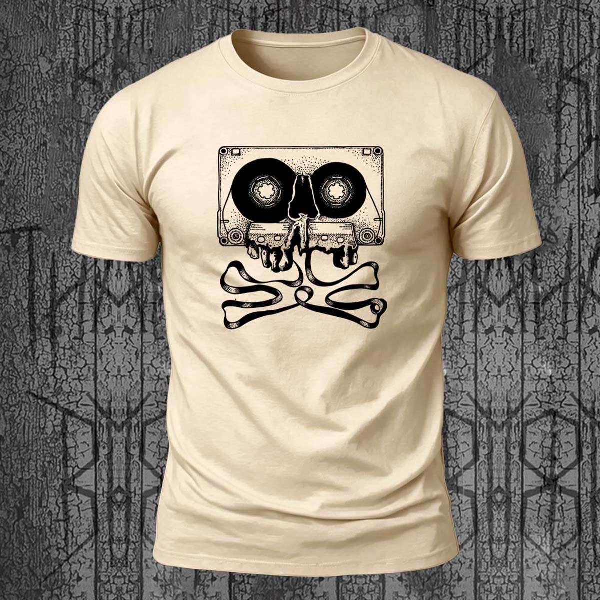 Skull Artistic Printed Trendy 100% Cotton T-Shirt