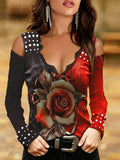 Sexy Lace V-neck Elastic Slim Fit Base Top