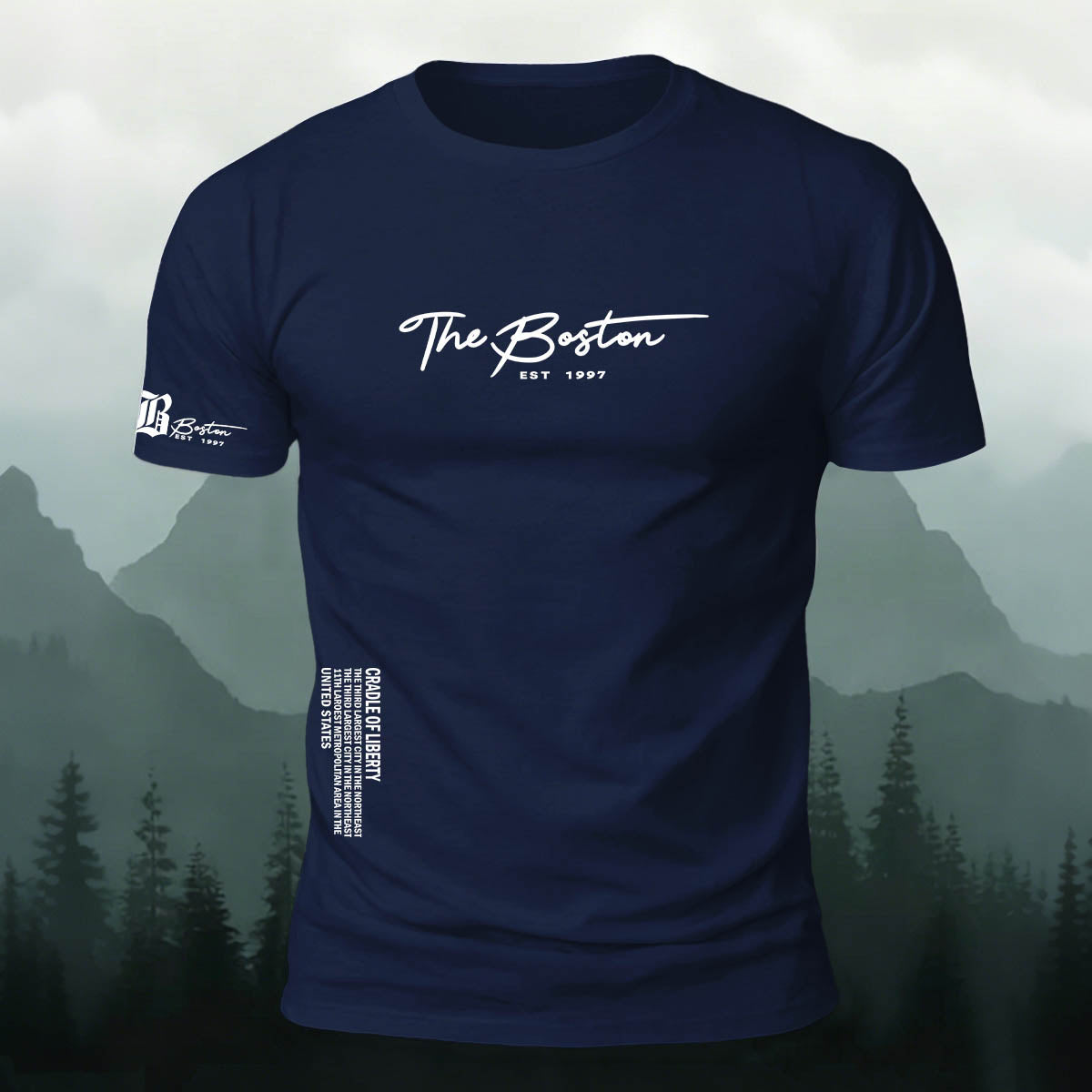 American Casual Streetwear Print Casual Cotton T-Shirt