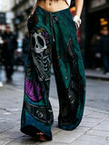 Dark Rock-style Straight-leg High-waist Work Pants