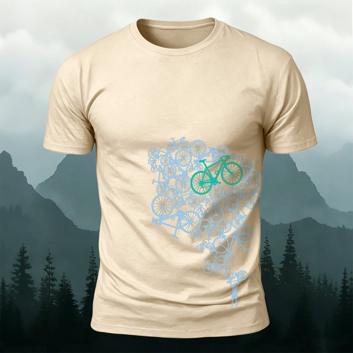 Cycling Graphic Trend Casual Breathable T-Shirt