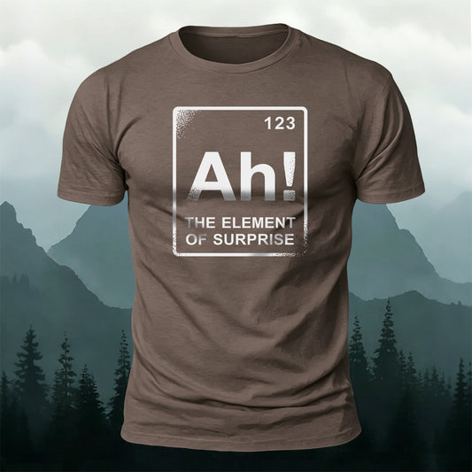 Cotton Chemical Letter Print Casual Round-Neck T-Shirt