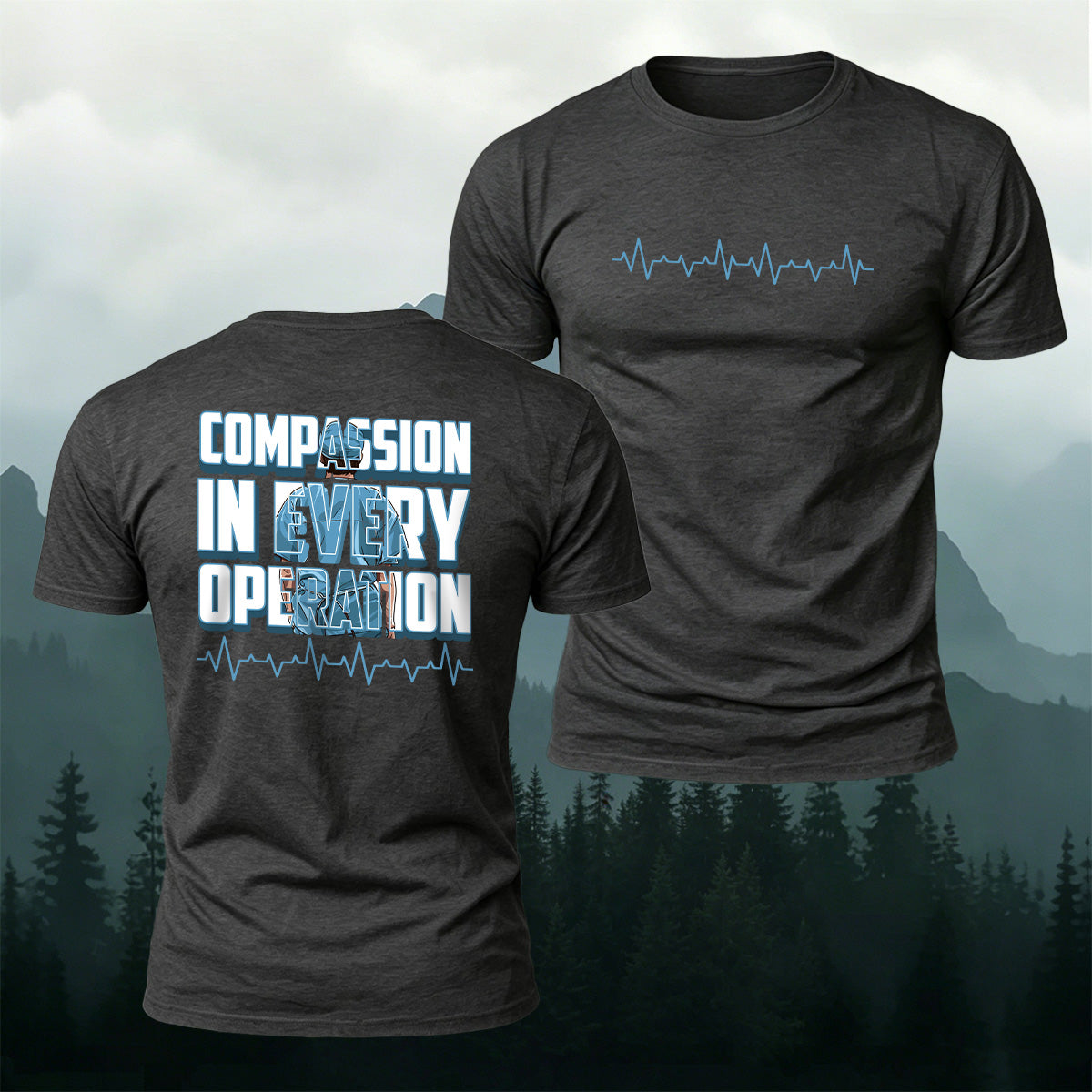 Combed Cotton Compassion in Every Operation Casual Tee