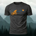 Premium Cotton Sunset Ride Simple Outdoor T-Shirt