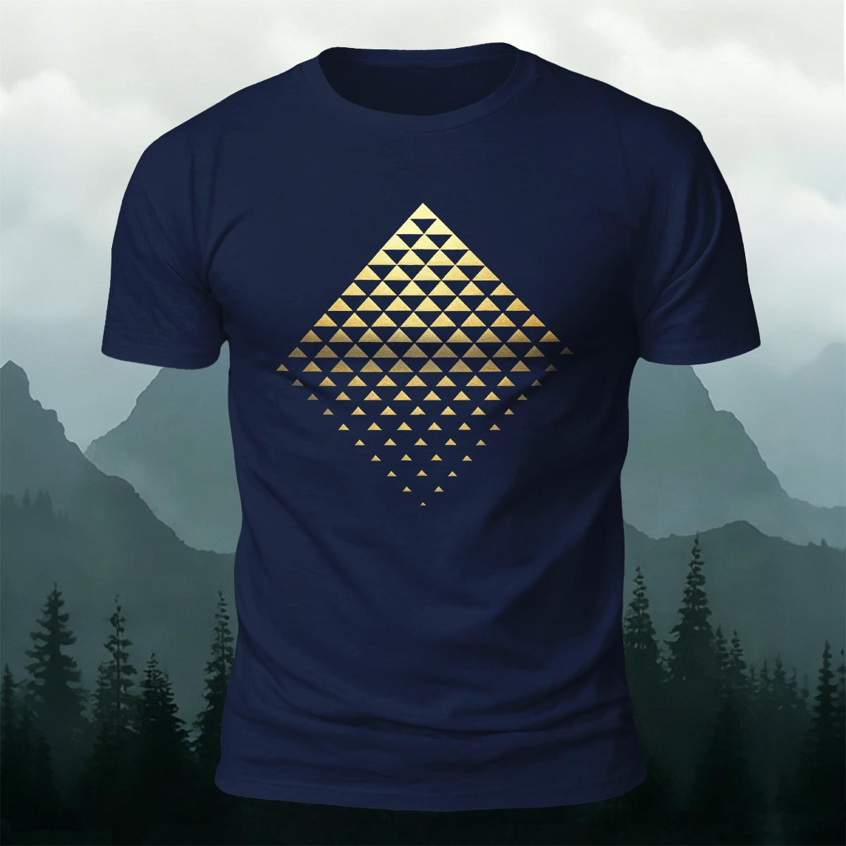 3D Geometric Print Casual T-Shirt