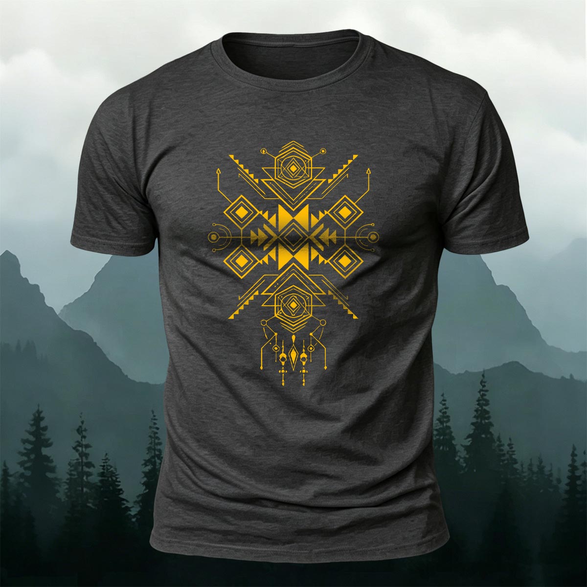 Artistic Graphic Minimalist Premium Cotton T-shirt