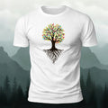 Minimalist Dense Trees Pattern Breathable Material T-Shirt