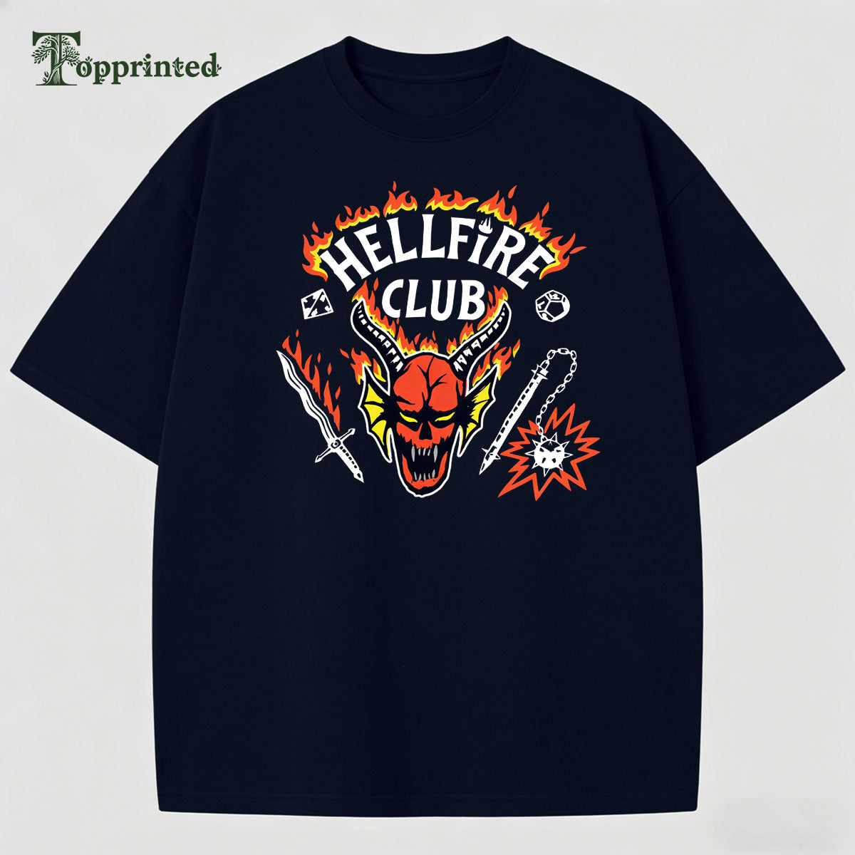 Hell Fire Club Casual Street Style T-shirt