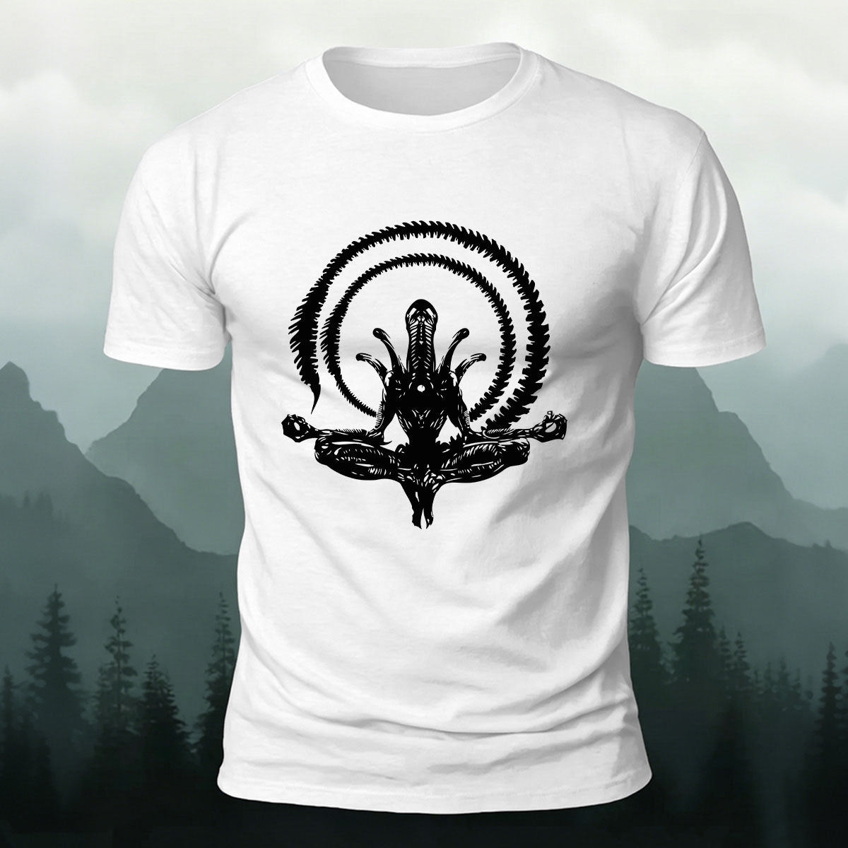 Alien Graphic Fashion Premium Cotton T-Shirt