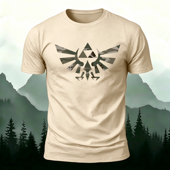 Stylish Pattern Casual Comfortable Premium Cotton Tee Beige