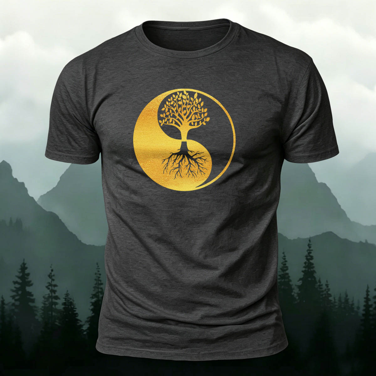 Artistic Tree Natural Leisure Breathable T-Shirt