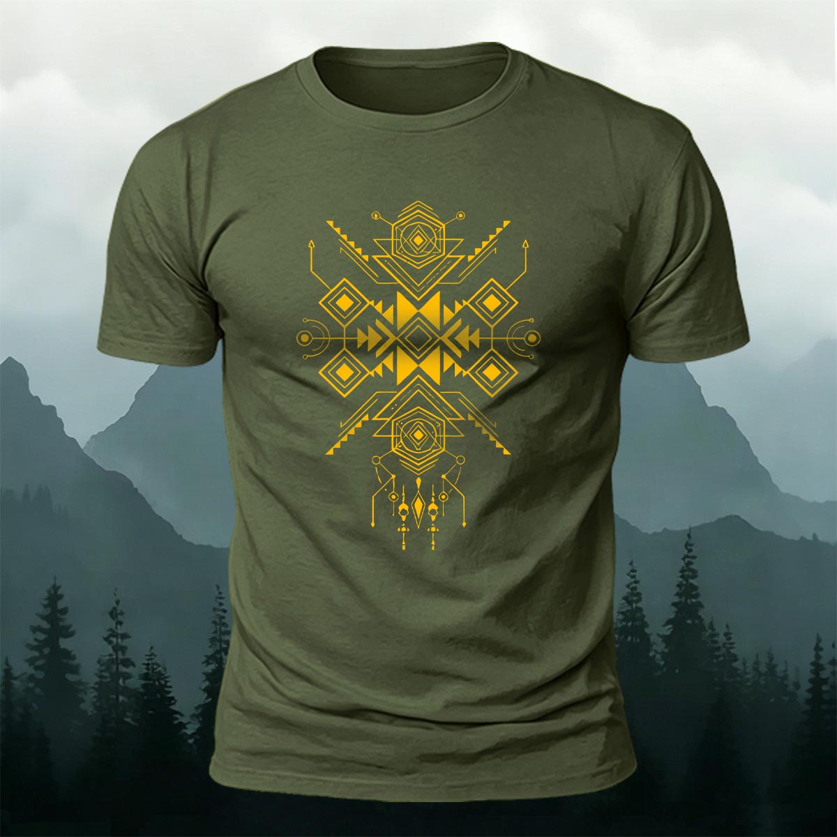 Artistic Graphic Minimalist Premium Cotton T-shirt